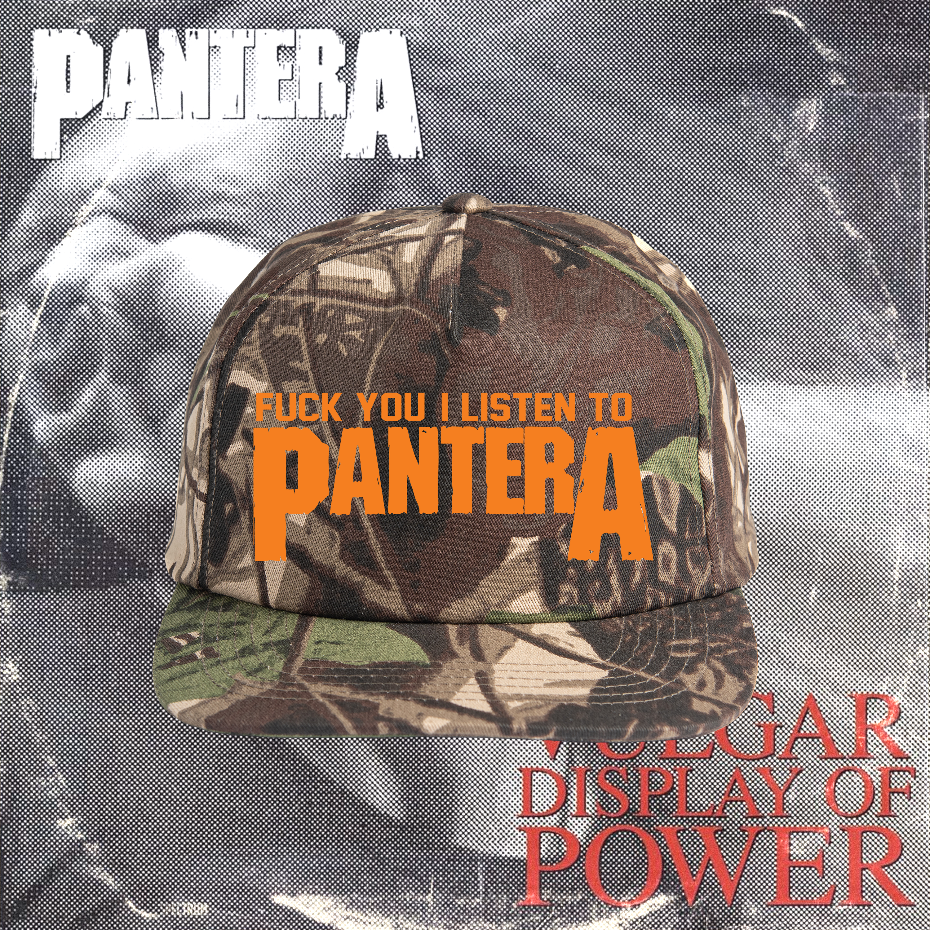 Pantera Orange/Camo hat